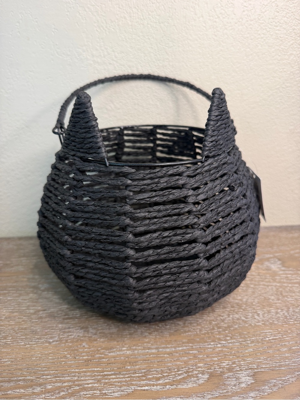 NEW 2026 Target Bullseye Playground Black Cat Halloween Woven Storage Basket